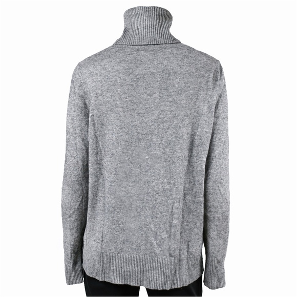 REPEAT Wool / Cashmere Turtleneck Sweater With Fringe - Picture 3 of 10